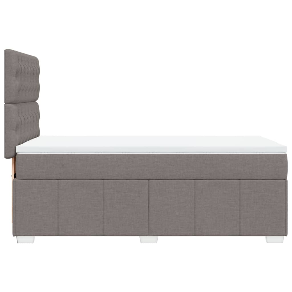 Giroletto a Molle con Materasso Tortora 90x200 cm inTessuto - homemem39