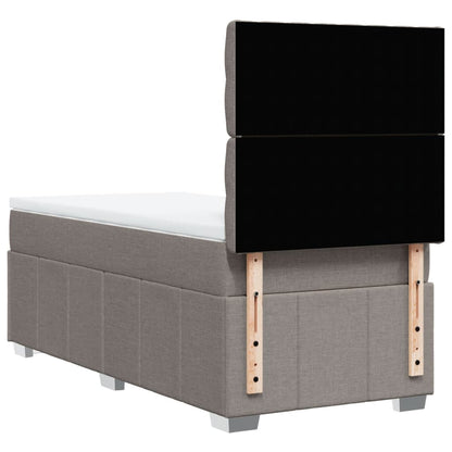 Giroletto a Molle con Materasso Tortora 90x200 cm inTessuto - homemem39