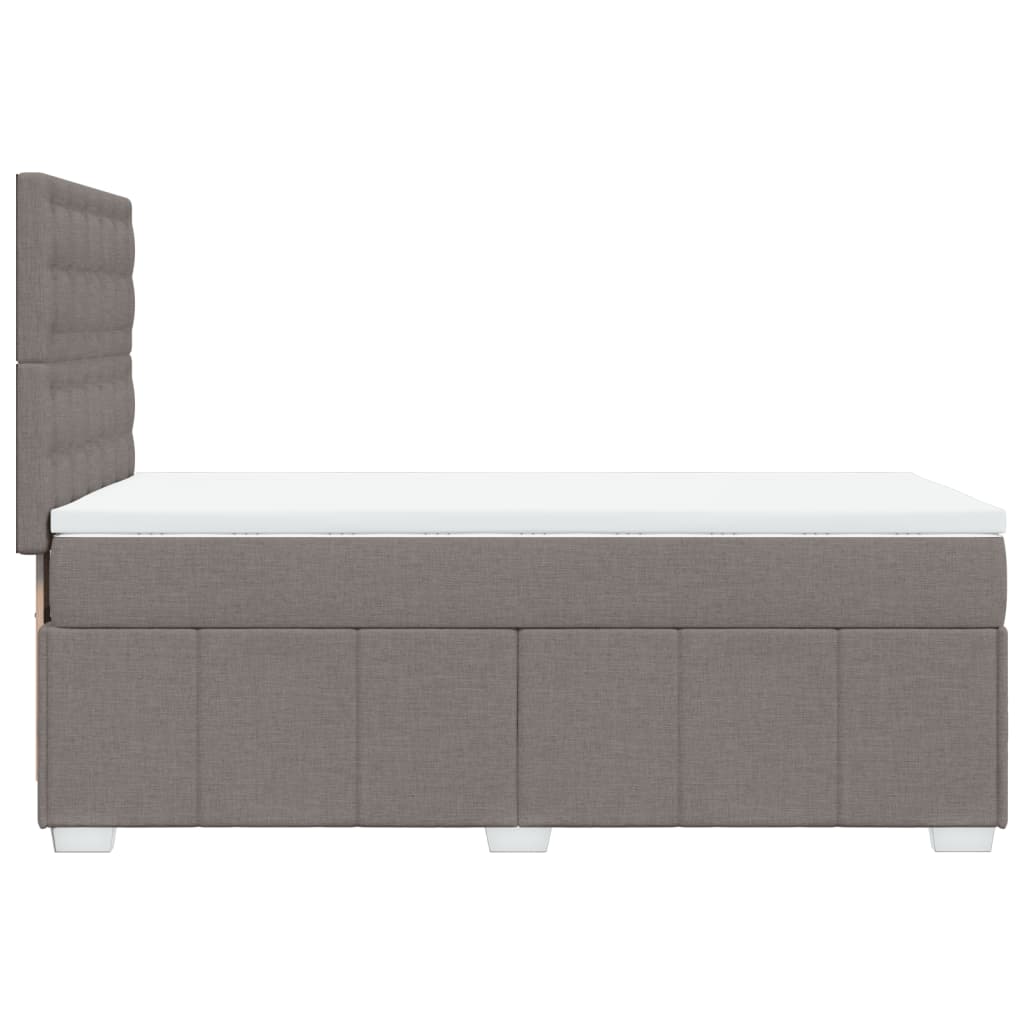 Giroletto a Molle con Materasso Tortora 90x200 cm inTessuto