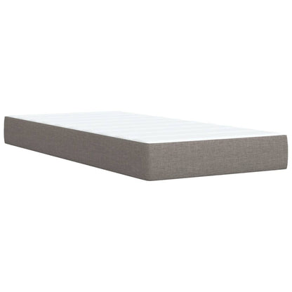 Giroletto a Molle con Materasso Tortora 100x200 cm in Tessuto | homemem39