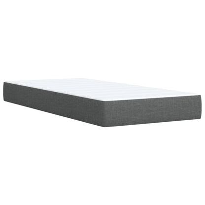 Giroletto a Molle con Materasso Grigio Scuro 100x200 cm Tessuto | homemem39