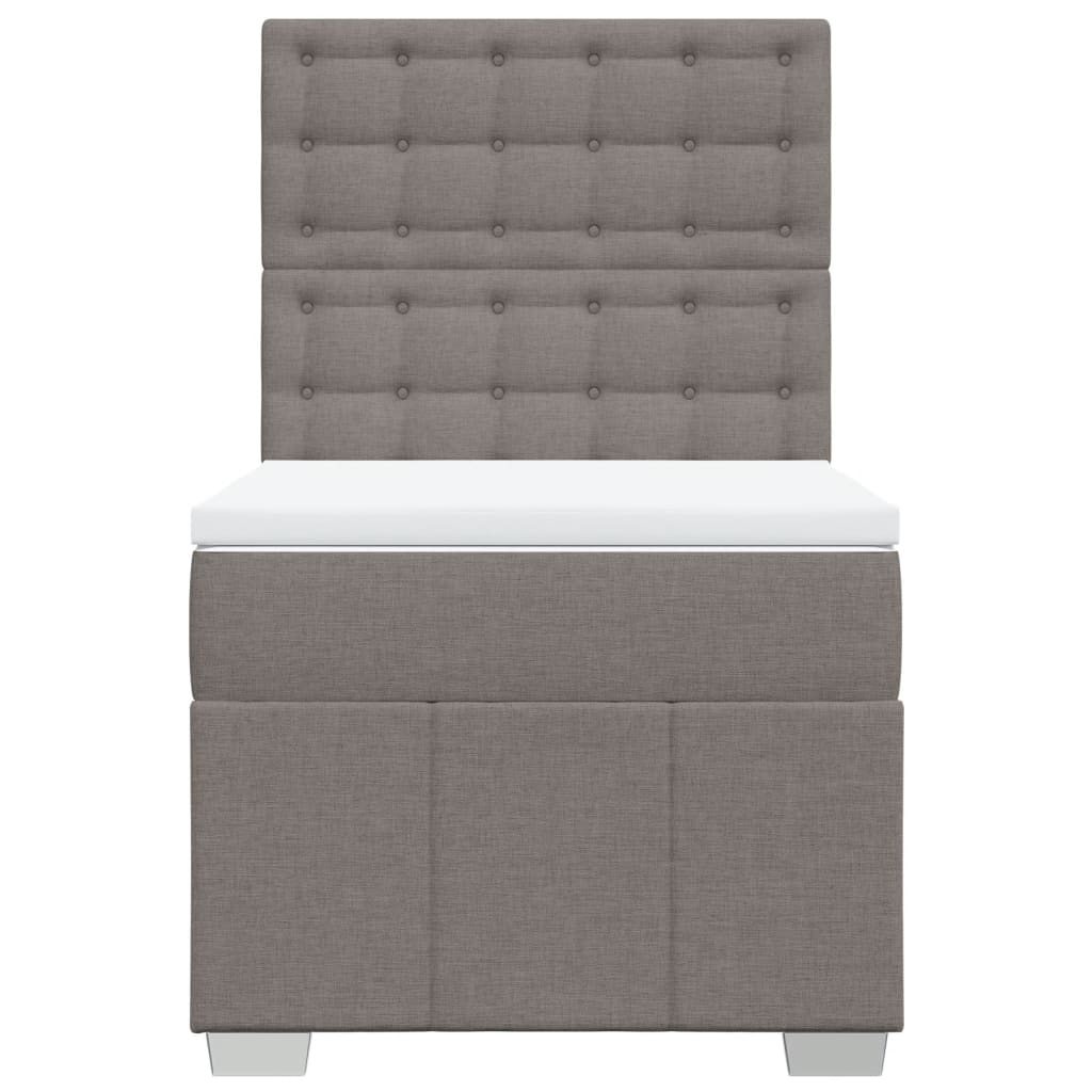 Giroletto a Molle con Materasso Tortora 100x200 cm in Tessuto | homemem39