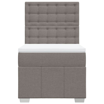 Giroletto a Molle con Materasso Tortora 100x200 cm in Tessuto | homemem39