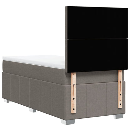 Giroletto a Molle con Materasso Tortora 100x200 cm in Tessuto | homemem39