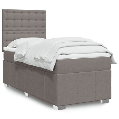 Giroletto a Molle con Materasso Tortora 100x200 cm in Tessuto | homemem39