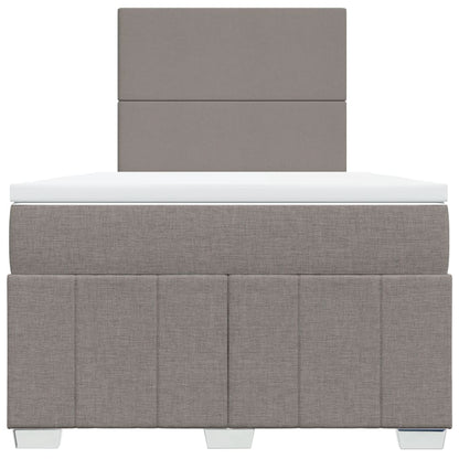 Giroletto a Molle con Materasso Tortora 120x190 cm in Tessuto