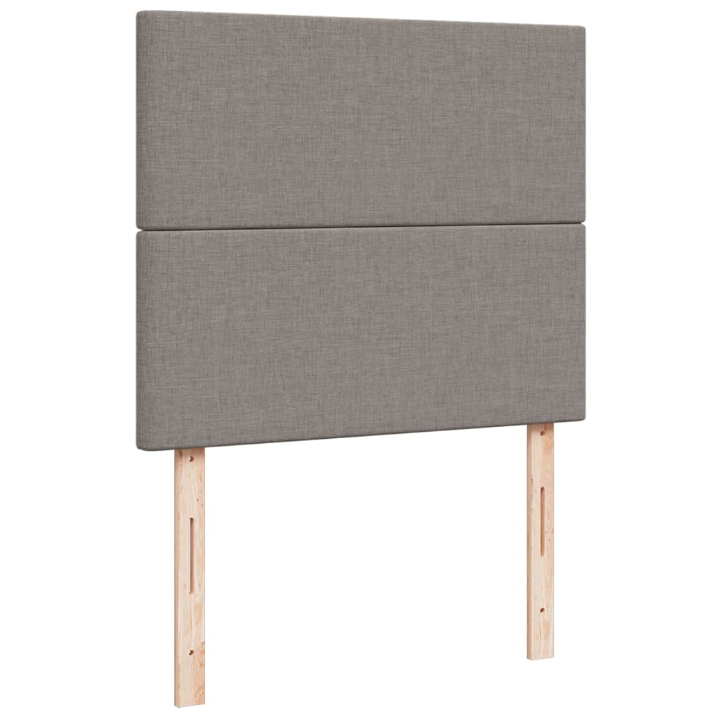 Giroletto a Molle con Materasso Tortora 120x190 cm in Tessuto