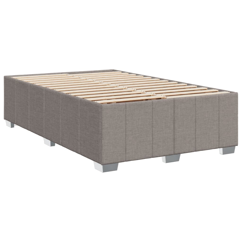 Giroletto a Molle con Materasso Tortora 120x190 cm in Tessuto