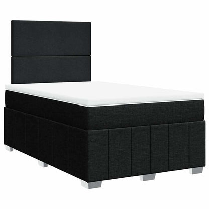 Giroletto a Molle con Materasso Nero 120x200 cm in Tessuto | homemem39