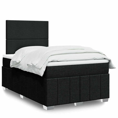 Giroletto a Molle con Materasso Nero 120x200 cm in Tessuto | homemem39