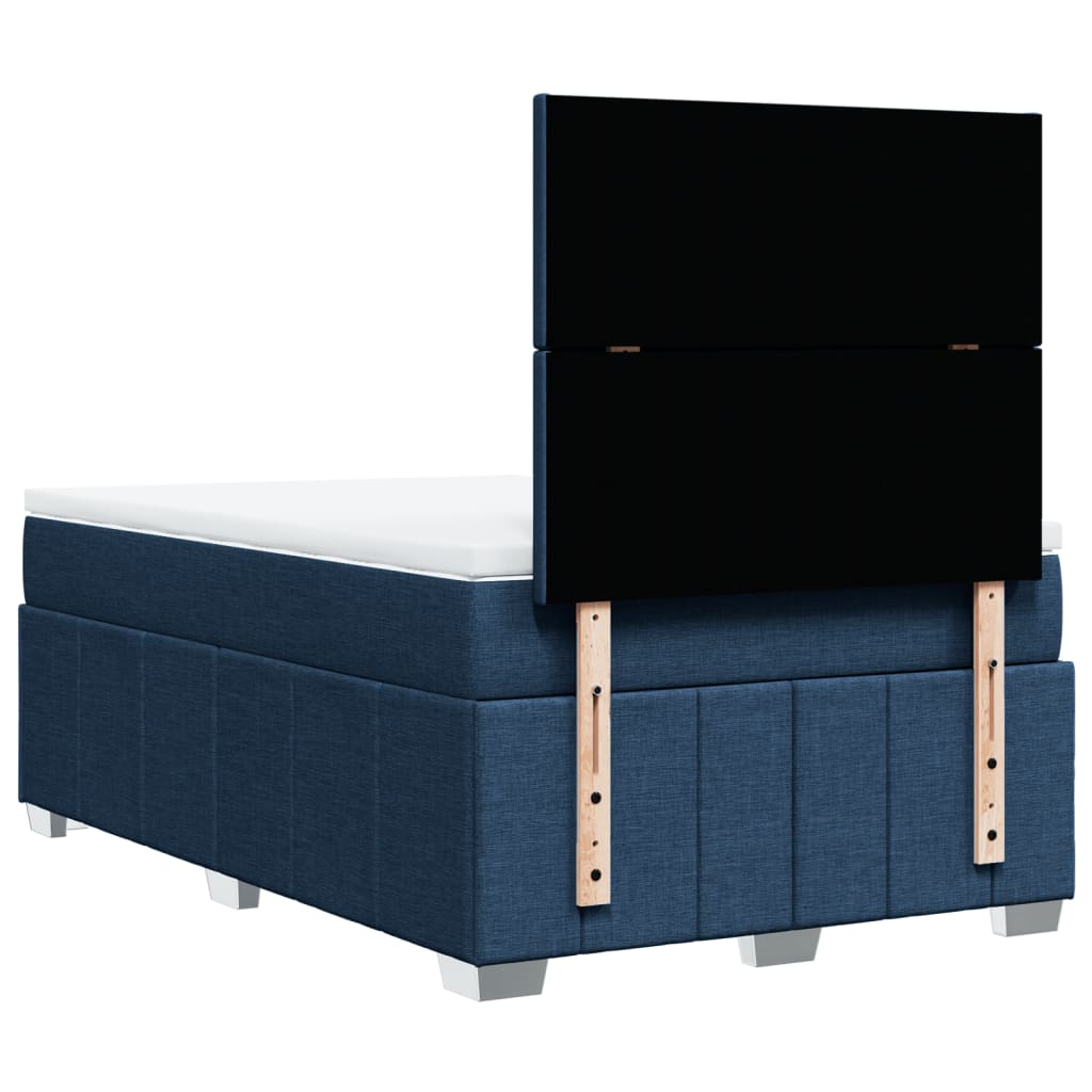 Giroletto a Molle con Materasso Blu 120x200 cm in Tessuto | homemem39