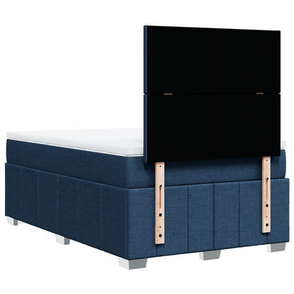 Giroletto a Molle con Materasso Blu 120x200 cm in Tessuto | homemem39