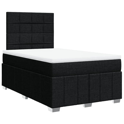 Giroletto a Molle con Materasso Nero 120x200 cm in Tessuto | homemem39