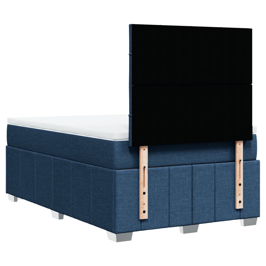 Giroletto a Molle con Materasso Blu 120x200 cm in Tessuto | homemem39