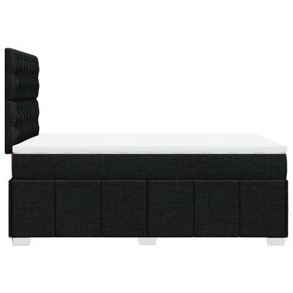 Giroletto a Molle con Materasso Nero 120x200 cm in Tessuto | homemem39