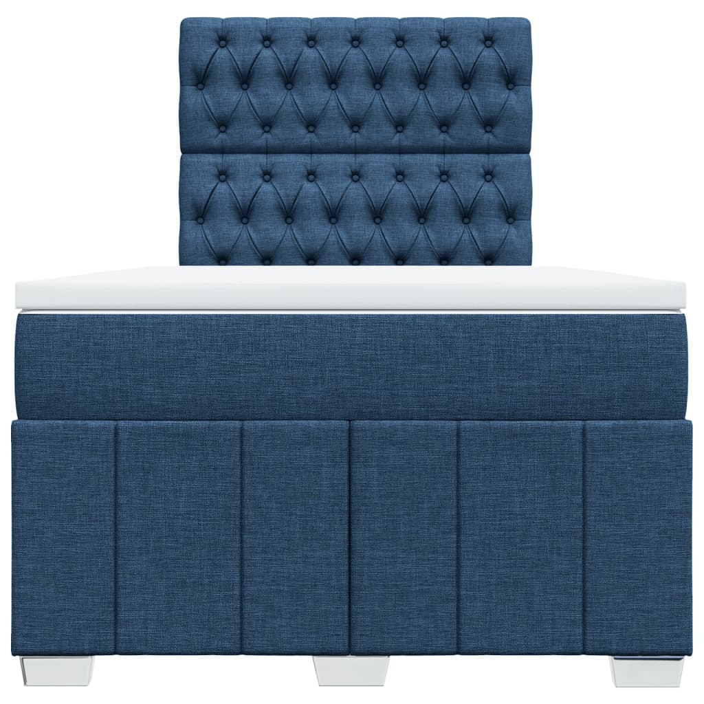 Giroletto a Molle con Materasso Blu 120x200 cm in Tessuto | homemem39