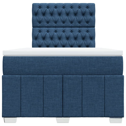 Giroletto a Molle con Materasso Blu 120x200 cm in Tessuto | homemem39