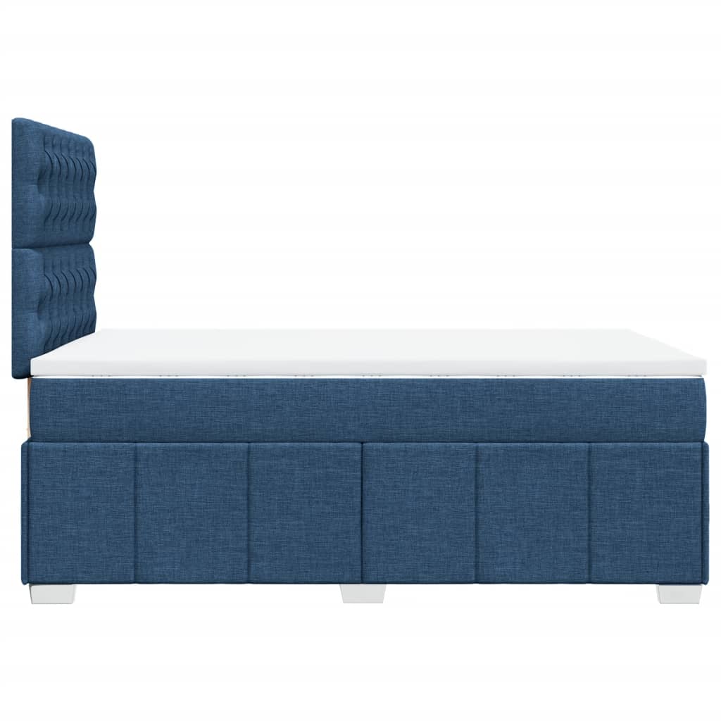 Giroletto a Molle con Materasso Blu 120x200 cm in Tessuto | homemem39