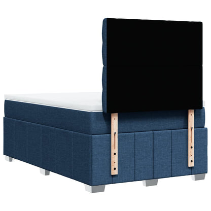 Giroletto a Molle con Materasso Blu 120x200 cm in Tessuto | homemem39