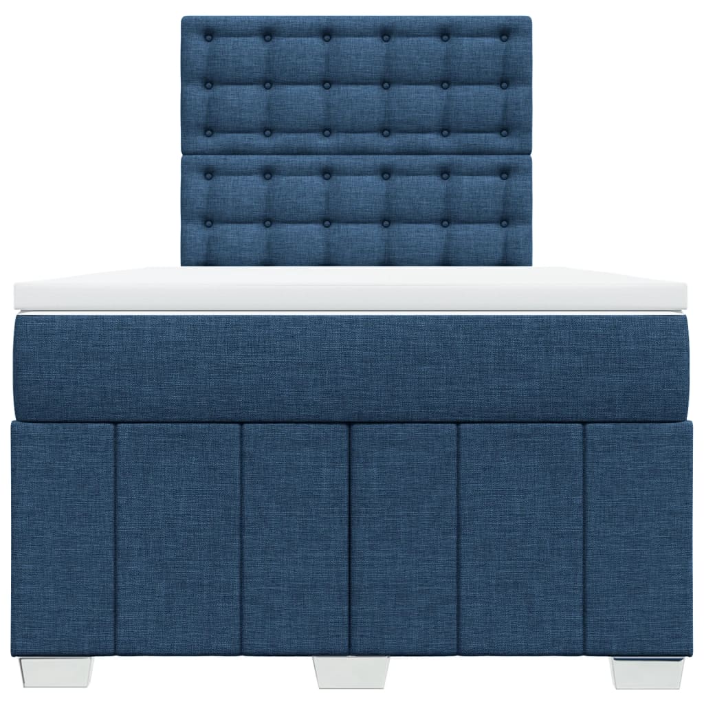 Giroletto a Molle con Materasso Blu 120x200 cm in Tessuto | homemem39