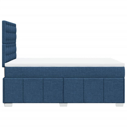 Giroletto a Molle con Materasso Blu 120x200 cm in Tessuto | homemem39