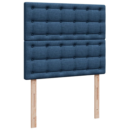 Giroletto a Molle con Materasso Blu 120x200 cm in Tessuto | homemem39