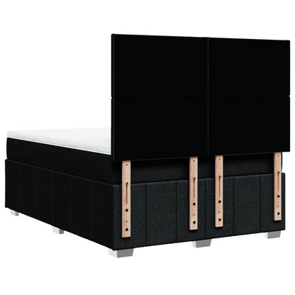 Giroletto a Molle con Materasso Nero 140x190 cm in Tessuto | homemem39