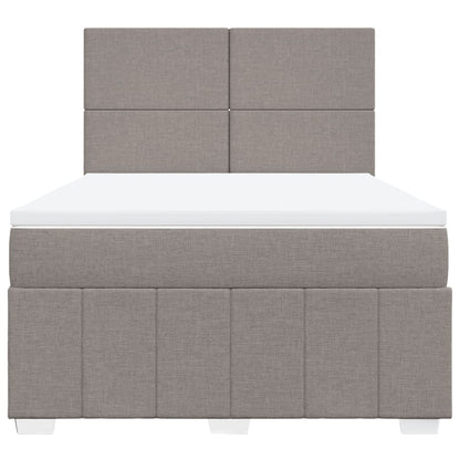 Giroletto a Molle con Materasso Tortora 140x190 cm in Tessuto | homemem39
