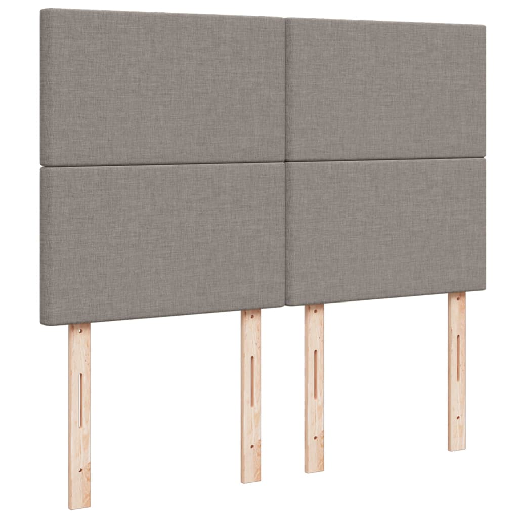 Giroletto a Molle con Materasso Tortora 140x190 cm in Tessuto | homemem39