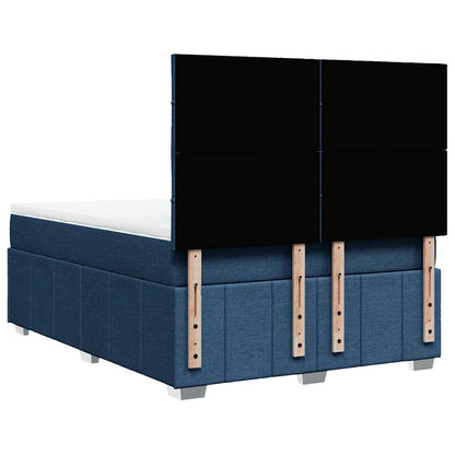 Giroletto a Molle con Materasso Blu 140x190 cm in Tessuto | homemem39