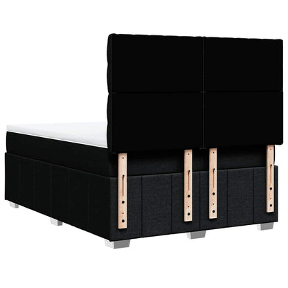 Giroletto a Molle con Materasso Nero 140x190 cm in Tessuto | homemem39