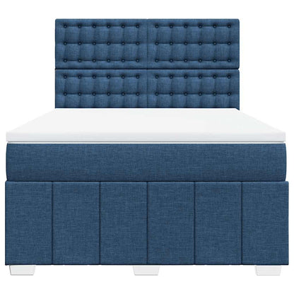 Giroletto a Molle con Materasso Blu 140x190 cm in Tessuto | homemem39