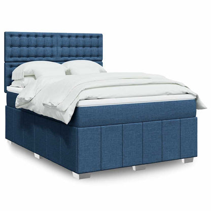 Giroletto a Molle con Materasso Blu 140x190 cm in Tessuto | homemem39