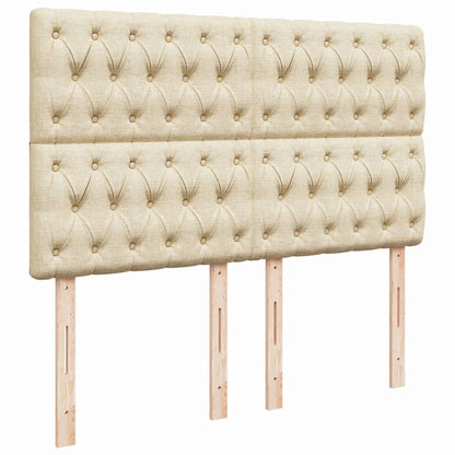 Giroletto a Molle con Materasso Crema 140x200 cm in Tessuto - homemem39