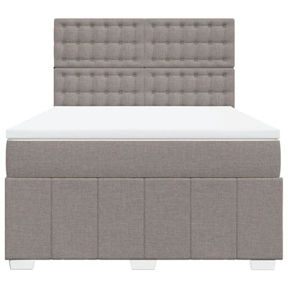 Giroletto a Molle con Materasso Tortora 140x200 cm in Tessuto | homemem39