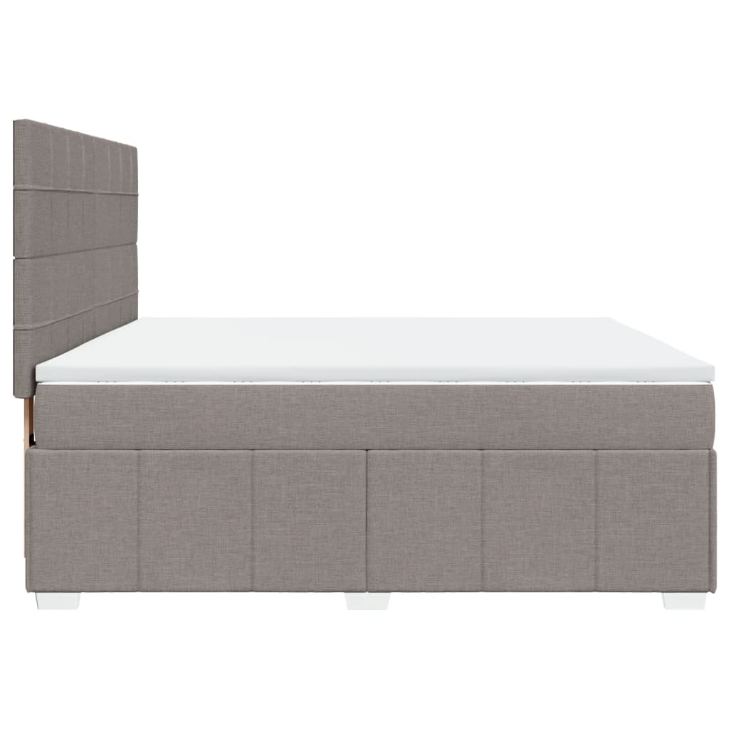 Giroletto a Molle con Materasso Tortora 180x200 cm in Tessuto | homemem39