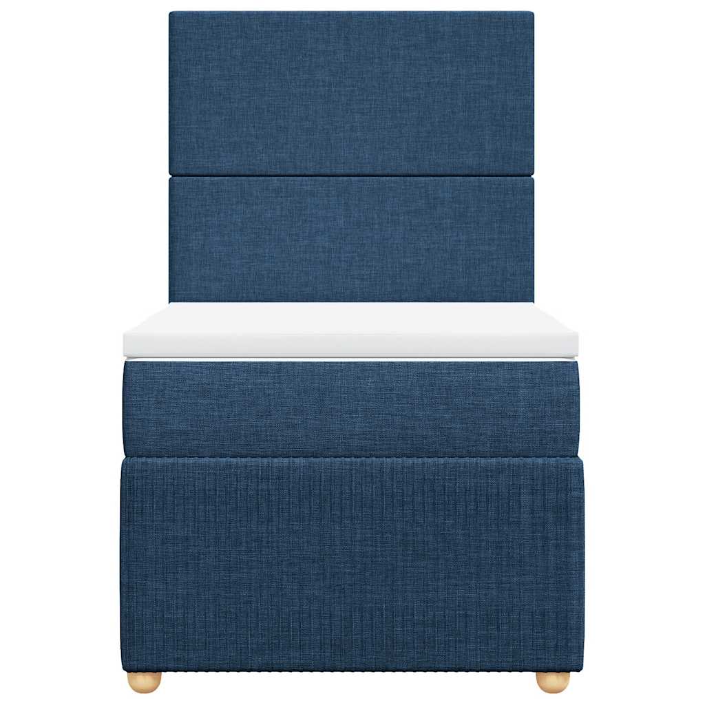 Giroletto a Molle con Materasso Blu 80x200 cm inTessuto