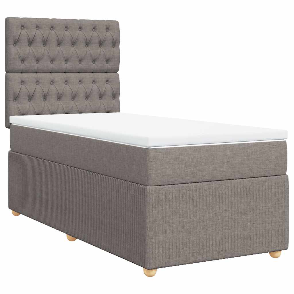 Giroletto a Molle con Materasso Tortora 90x200 cm inTessuto | homemem39
