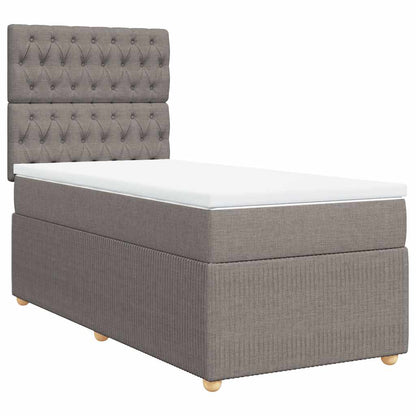 Giroletto a Molle con Materasso Tortora 90x200 cm inTessuto | homemem39