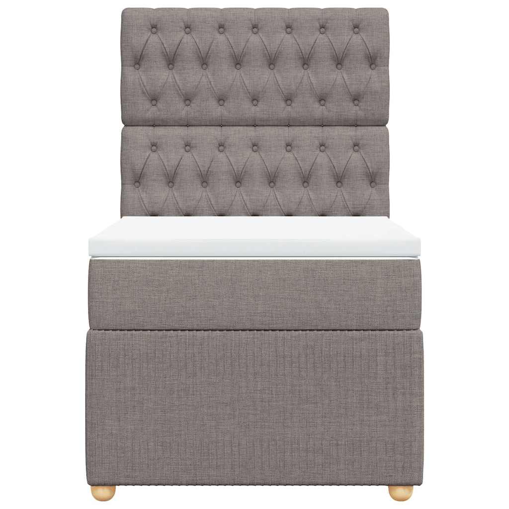 Giroletto a Molle con Materasso Tortora 90x200 cm inTessuto | homemem39