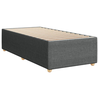 Giroletto a Molle con Materasso Grigio Scuro 100x200 cm Tessuto | homemem39