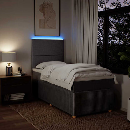 Giroletto a Molle con Materasso Tortora 100x200 cm in Tessuto