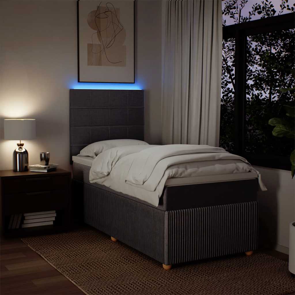 Giroletto a Molle con Materasso Tortora 100x200 cm in Tessuto