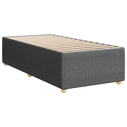 Giroletto a Molle con Materasso Grigio Scuro 100x200 cm Tessuto | homemem39