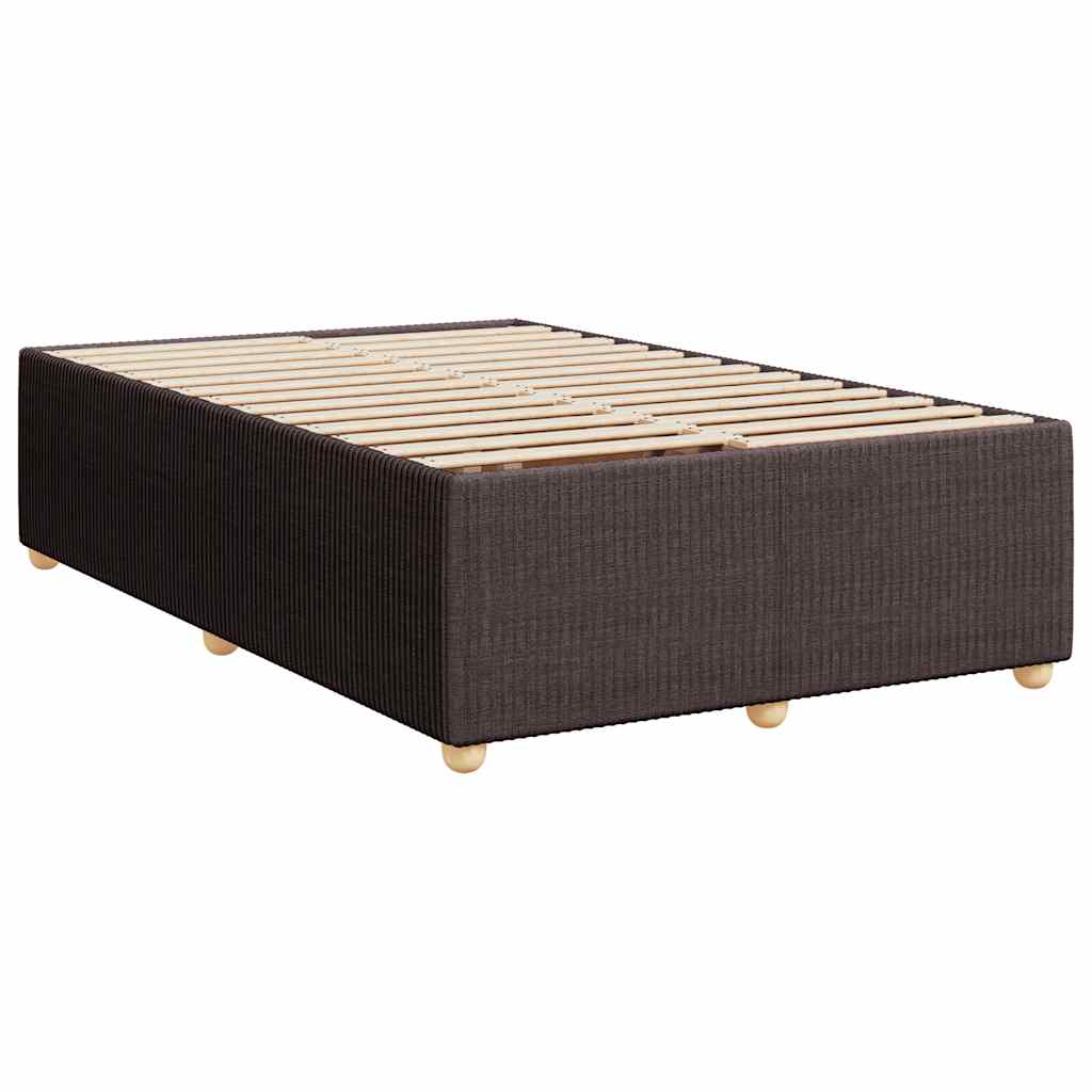 Giroletto a Molle con Materasso Marrone Scuro 120x190cm Tessuto | homemem39