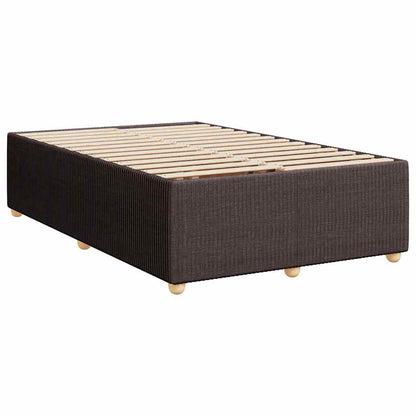 Giroletto a Molle con Materasso Marrone Scuro 120x190cm Tessuto | homemem39