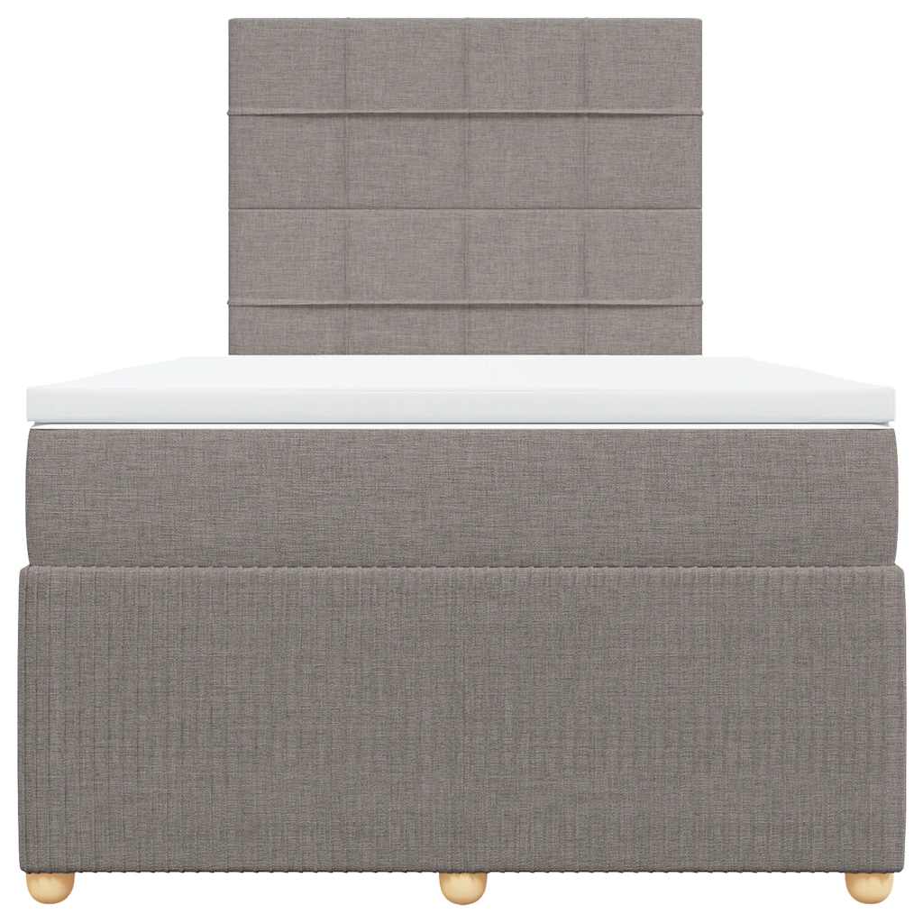 Giroletto a Molle con Materasso Tortora 120x200 cm in Tessuto | homemem39