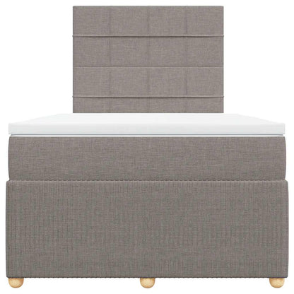 Giroletto a Molle con Materasso Tortora 120x200 cm in Tessuto | homemem39