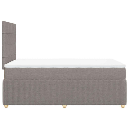 Giroletto a Molle con Materasso Tortora 120x200 cm in Tessuto | homemem39