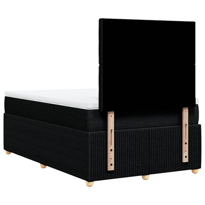 Giroletto a Molle con Materasso Nero 120x200 cm in Tessuto | homemem39